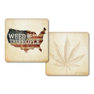 Set of 10 Cannabis Paper Coasters - We The People